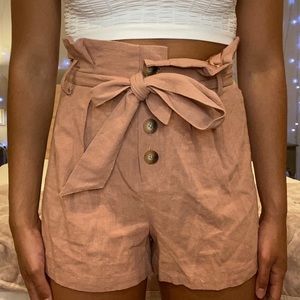 Dusty pink high waisted shorts! Send offers!💕